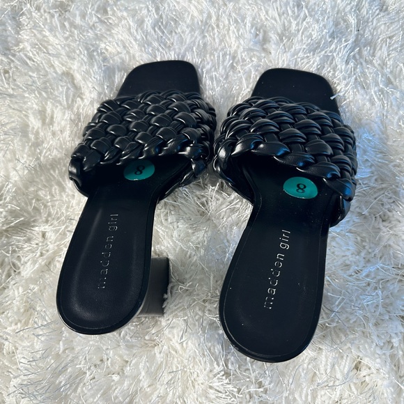 Woven leather block mules - Picture 1 of 4